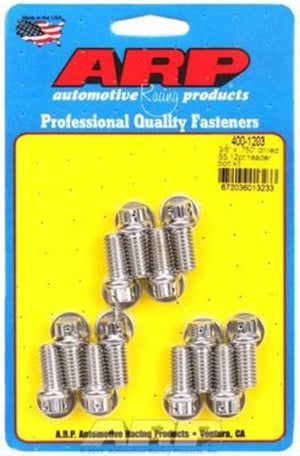 ARP 400-1203 3/8 X .750 Drilled SS 12PT Header Bolt Kit