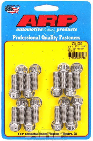 ARP 400-1204 3/8 X .875 Drilled SS 12PT Header Bolt Kit
