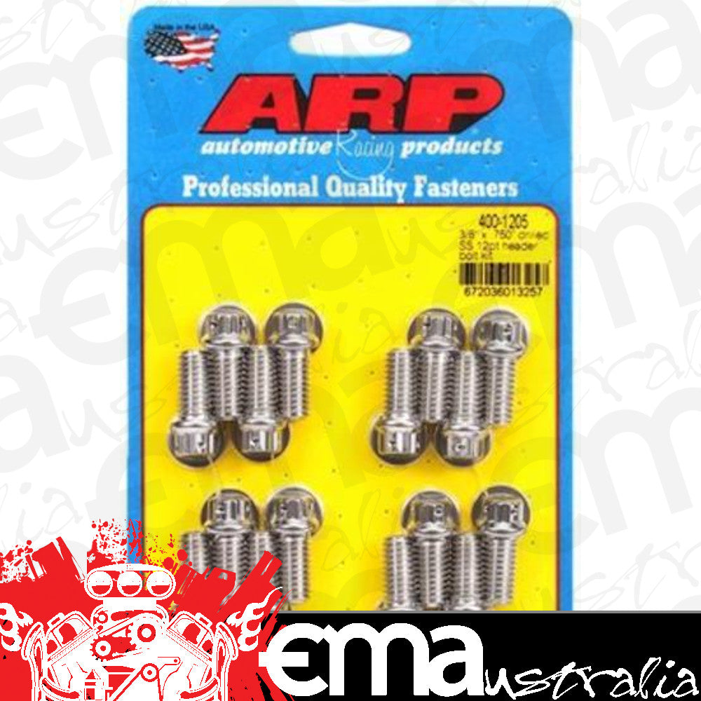 ARP 400-1205 3/8 X .750 Drilled SS 12PT Header Bolt Kit