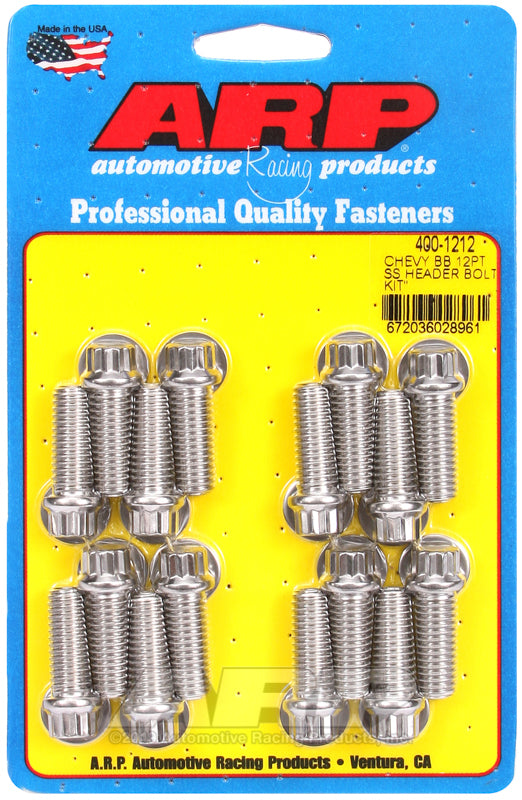 ARP 400-1212 BB Chevy SS 12PT Header Bolt Kit
