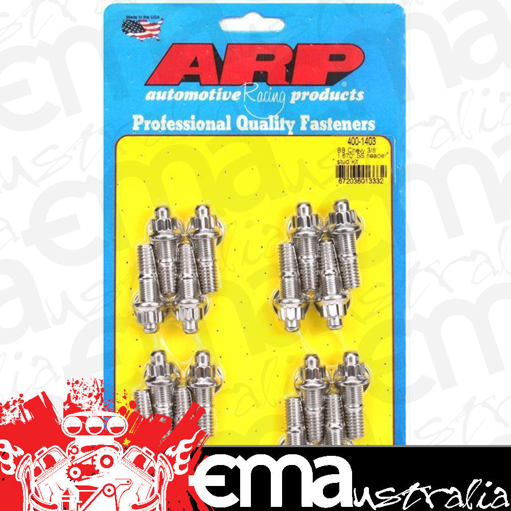 ARP 400-1403 BB Chevy 3/8 X 1.670 SS Header Stud Kit