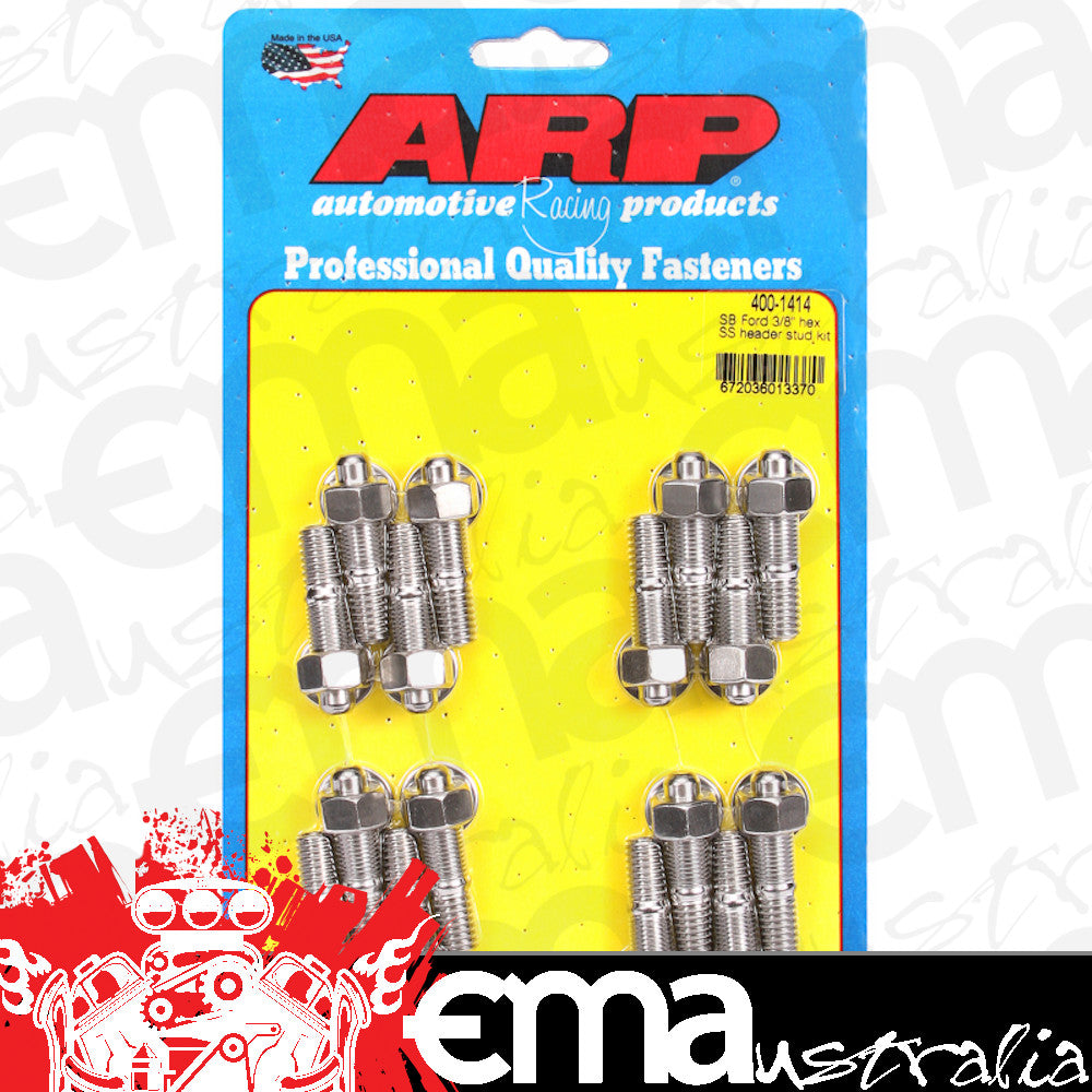 ARP 400-1414 SB Ford 3/8 Hex SS Header Stud Kit