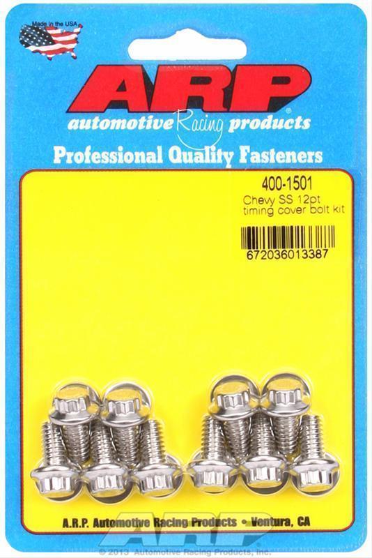 Chev Small Block Gen I 262-400 C.I.D. Chev Big Block Mark IV, Gen V, Gen VI 400-1501 Chevy SS 12PT Timing Cover Bolt Kit ARP Fasteners ARP400-1501