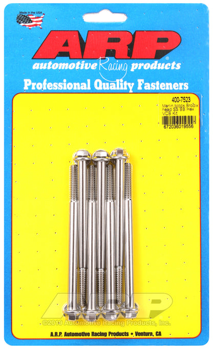 ARP 400-7523 Merlin Block Brodix Head BB Hex Valve Cover Bolt Kit