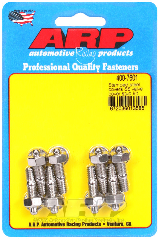 ARP 400-7601 Stamped Steel Covers SS Valve Cover Stud Kit