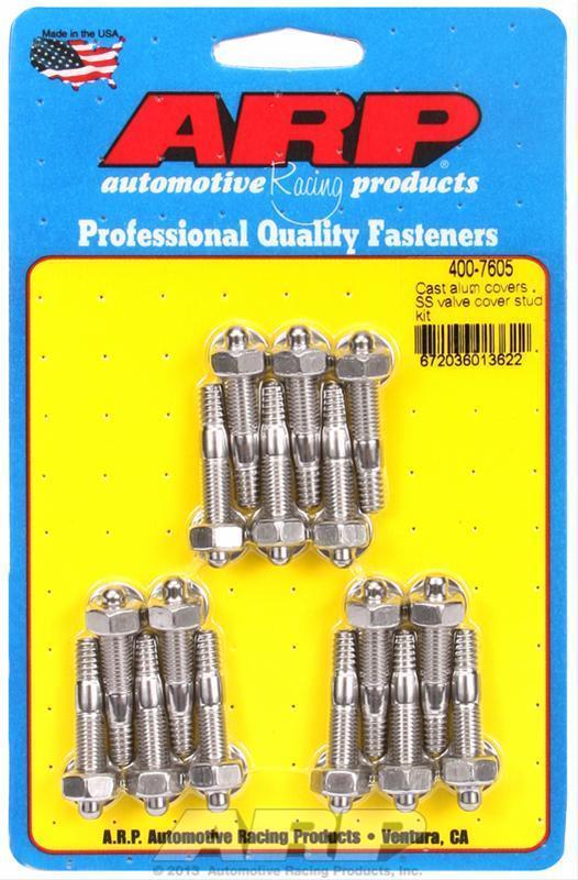 ARP 400-7605 Cast Alum Covers SS Valve Cover Stud Kit