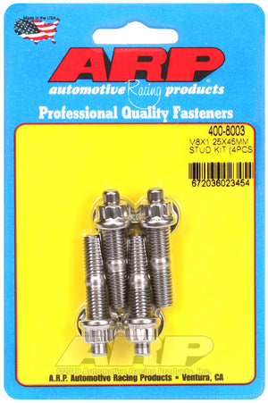 ARP 400-8003 M8 X 1.25 X 45mm Broached Stud Kit - 4Pcs