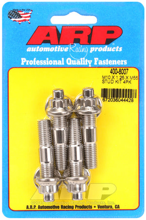 ARP 400-8007 M10 X 1.25 X 55mm Broached Stud Kit 4Pcs