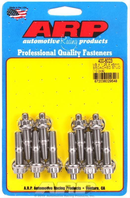 ARP 400-8023 M8 X 1.25 X 45mm Broached Stud Kit - 10Pcs