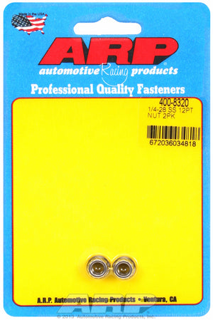 ARP 400-8320 1/4-28 SS 12PT Nut Kit
