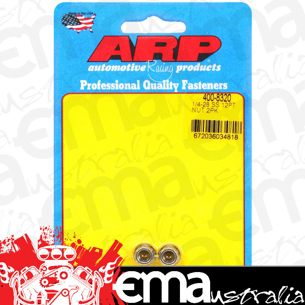 ARP 400-8320 1/4-28 SS 12PT Nut Kit