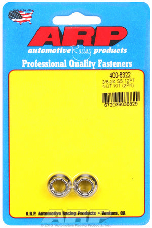 ARP Fasteners ARP400-8322 400-8322 3/8-24 SS 12PT Nut Kit