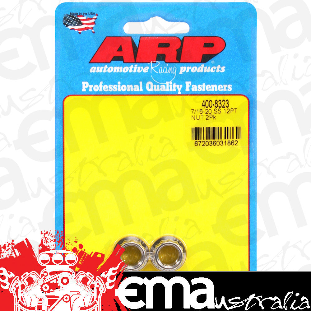 ARP 400-8323 7/16-20 SS 12PT Nut Kit