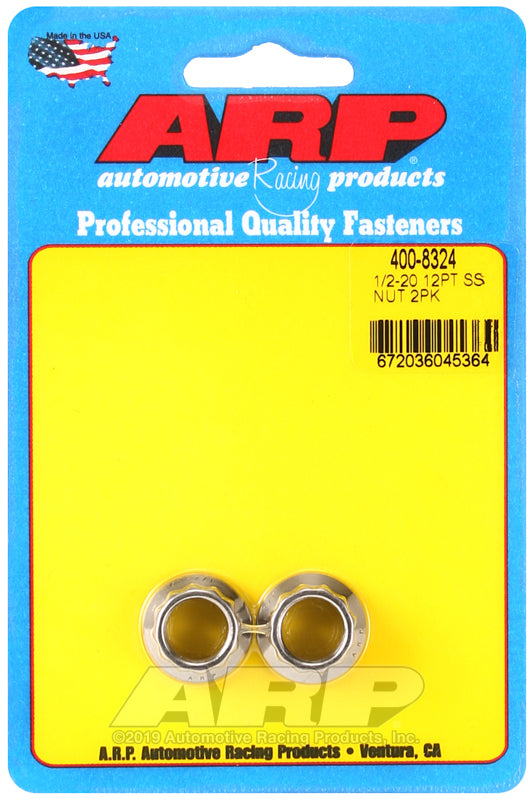 ARP 400-8324 1/2-20 SS 12PT Nut Kit