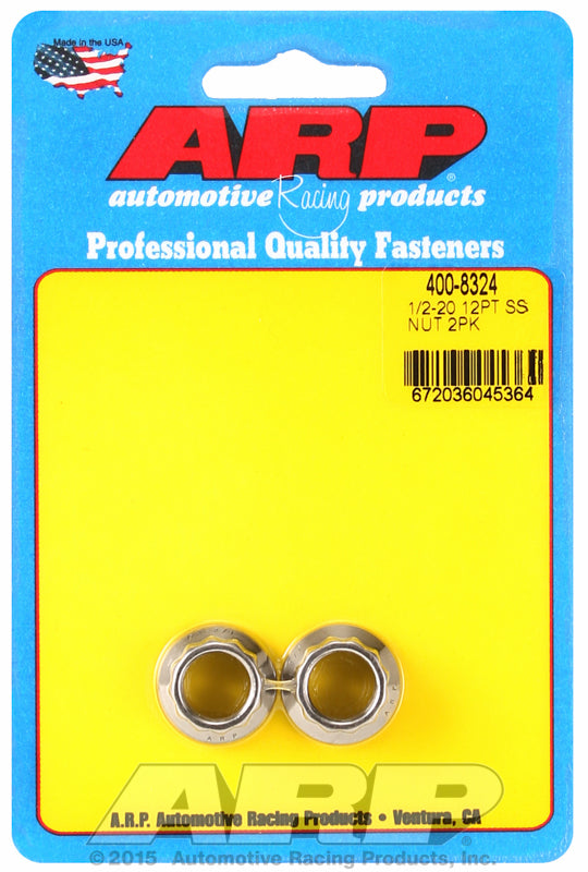 ARP 400-8324 1/2-20 SS 12PT Nut Kit