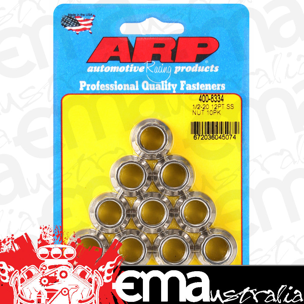 ARP 400-8334 1/2-20 SS 12PT Nut Kit