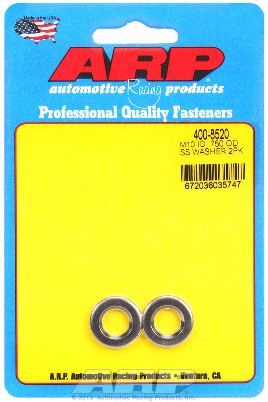 ARP 400-8520 M10ID .750OD SS Chamfer Washers