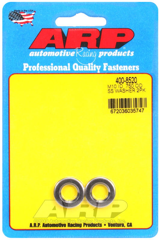 ARP 400-8520 M10ID .750OD SS Chamfer Washers