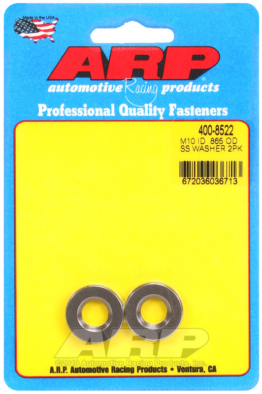 ARP 400-8522 M10 ID .865 OD SS Washers