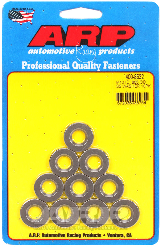 ARP 400-8532 M10 ID .865 OD SS Washers