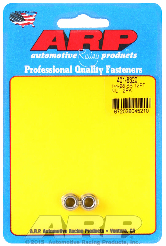 ARP 401-8320 1/4-20 SS 12PT Nut Kit