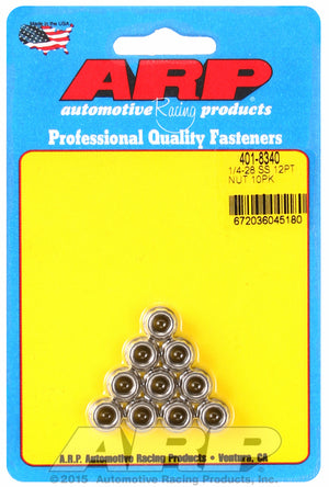 ARP 401-8340 1/4-20 SS 12PT Nut Kit