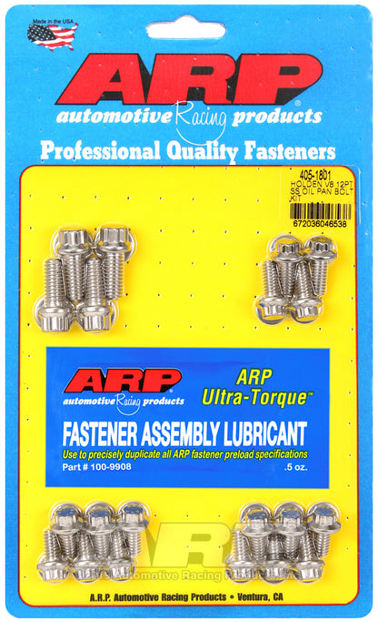 Holden V8 405-1801 SS 12PT Oil Pan Bolt Kit ARP Fasteners ARP405-1801