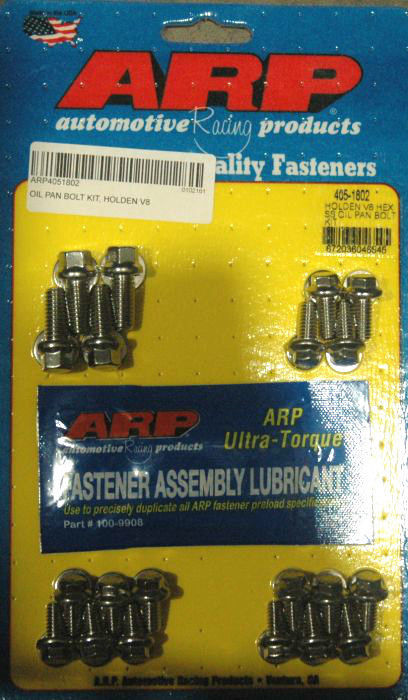 Holden V8 405-1802 SS Hex Oil Pan Bolt Kit ARP Fasteners ARP405-1802
