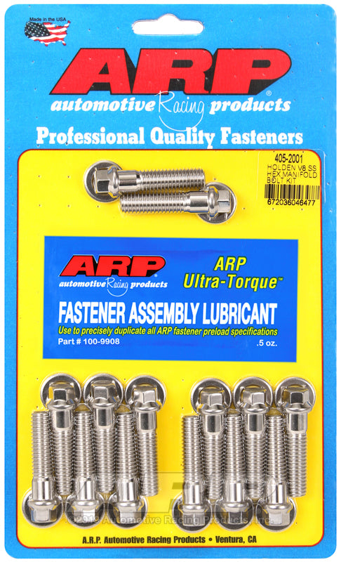 ARP 405-2001 Holden V8 SS Hex Manifold Bolt Kit