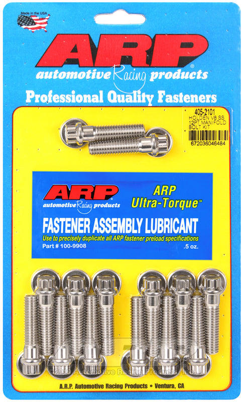 ARP 405-2101 Holden V8 SS 12PT Manifold Bolt Kit