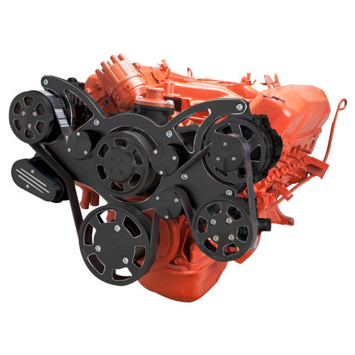 CVF BD-440-WRAPTOR-AC Black Diamond Serpentine System for Big Block Mopar - AC Power Steering & Alternator - All Inclusive