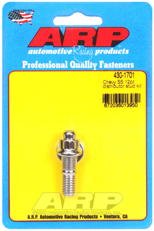 Chev Big & Small Block V8 430-1701 Chevy SS 12PT Distributor Stud Kit ARP Fasteners ARP430-1701