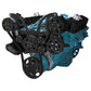 CVF BD-PONT-WRAPTOR-ACO Black Diamond Pontiac Serpentine System for 350-400 428 & 455 V8 - AC & Alternator - All Inclusive