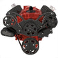 CVF BD-350-WRAPTOR-PS Black Diamond Serpentine System for Chev SB 283-350-400 - Power Steering & Alternator - All Inclusive