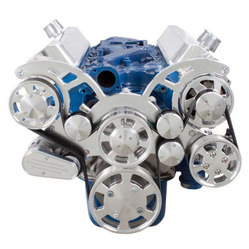 CVF Racing 302-Wraptor-AC-D-4A Serpentine System for 289, 302 & 351W - AC, Power Steering & Alternator - All Inclusive