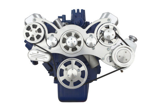 CVF Racing CVF-390-WRAPTOR-AC 390-WRAPTOR-AC Serpentine System for Ford FE Engines - AC Power Steering & Alternator - All Inclusive
