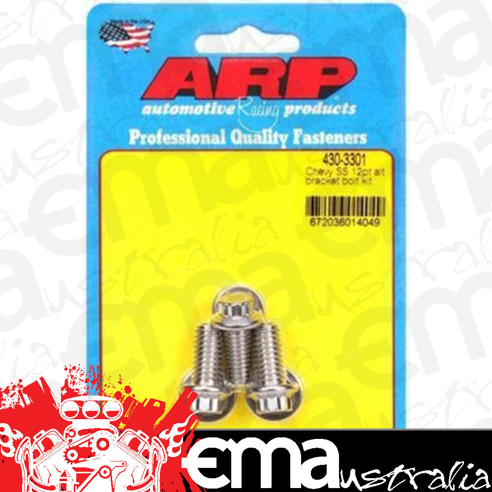 ARP 430-3301 Chevy SS 12PT Alternator Bracket Bolt Kit