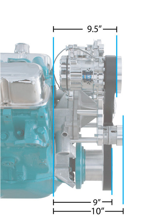 CVF 360-WRAPTOR-PS Serpentine System for Small Block Mopar - Power Steering - All Inclusive