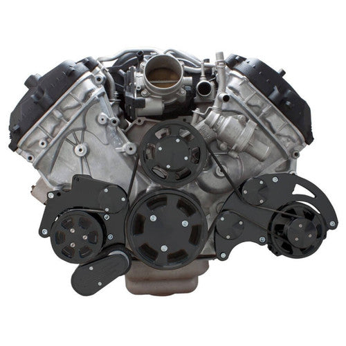 CVF B-FC5-WRAPTOR-ALT Stealth Black Serpentine System for Ford Coyote 5.0 - Alternator - All Inclusive