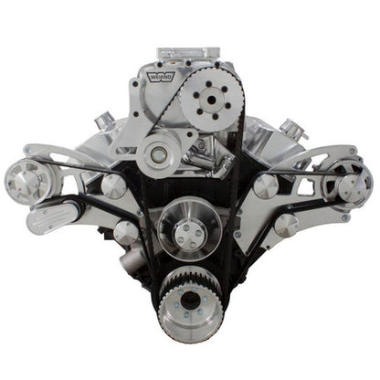 CVF 454SC-WRAPTOR-ACO-EWP Serpentine System for 396 427 & 454 Supercharger - AC Alternator w/ EWP & Root Style Blower - All Inclusive