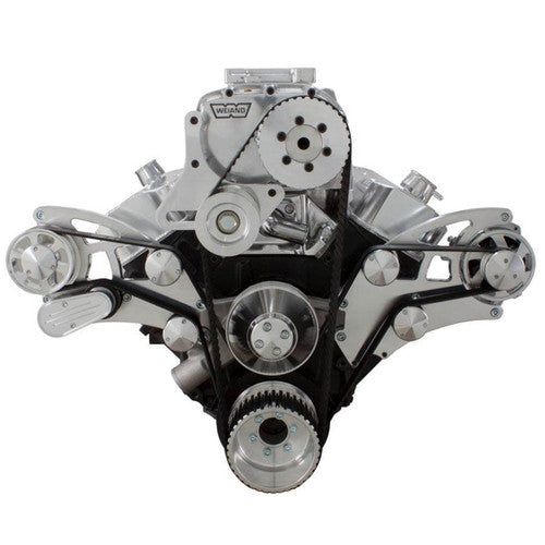 CVF 454SC-WRAPTOR-ALT-EWP Serpentine System for 396 427 & 454 Supercharger - Alternator Only w/ Electric Water Pump - All Inclusive