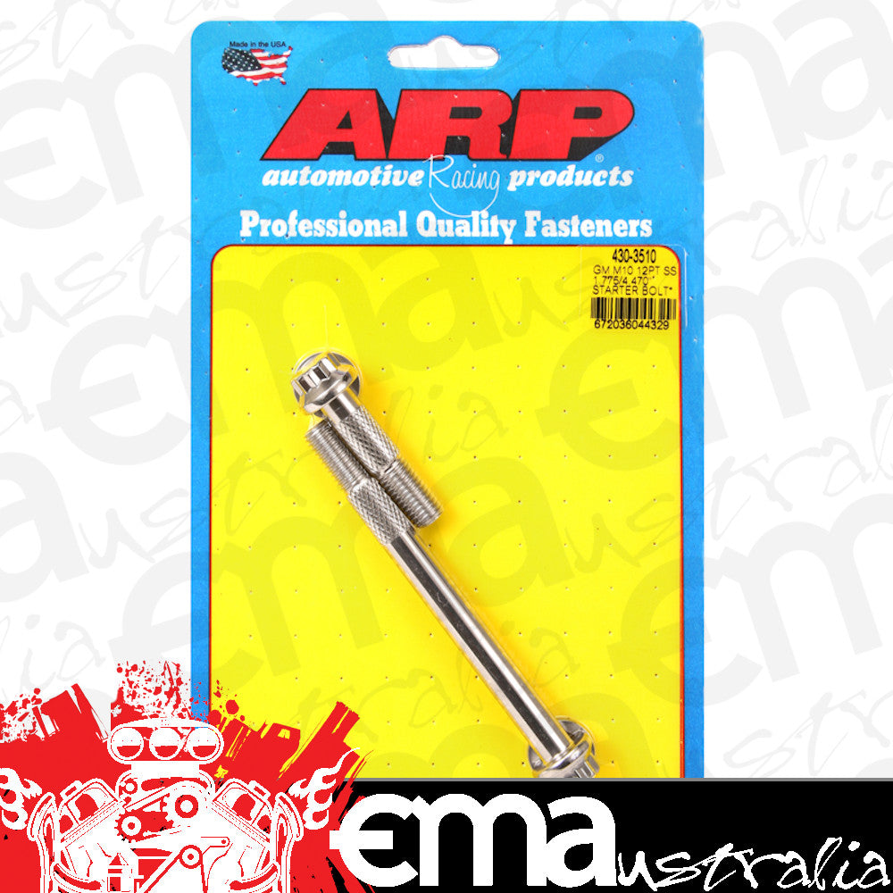 ARP 430-3510 GM M10 X 1.5 1.775/4.470" 12PT SS Starter Bolt Kit