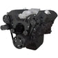 CVF B-454-WRAPTOR-ACO-EWP Black Serpentine System for 396 427 & 454 - AC & Alternator w/ Electric Water Pump - All Inclusive