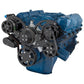 CVF Racing CVF-B-351C-WRAPTOR-AC B-351C-WRAPTOR-AC Black Serpentine System for 351C 351M & 400 - AC Power Steering & Alternator - All Inclusive