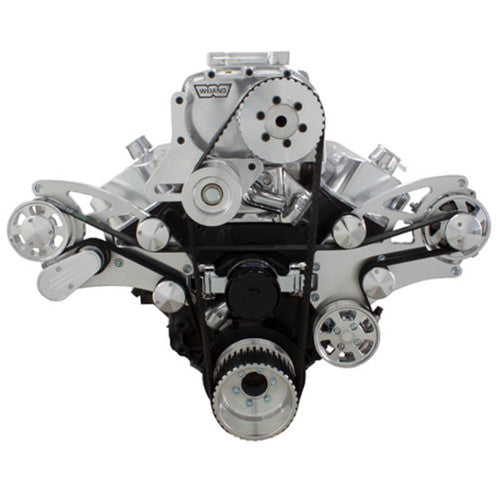 CVF 454SC-WRAPTOR-ALT-EWP Serpentine System for 396 427 & 454 Supercharger - Alternator Only w/ Electric Water Pump - All Inclusive