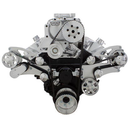 CVF 454SC-WRAPTOR-ACO-EWP Serpentine System for 396 427 & 454 Supercharger - AC Alternator w/ EWP & Root Style Blower - All Inclusive