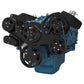 CVF Racing CVF-B-360-WRAPTOR-AC B-360-WRAPTOR-AC Stealth Black Serpentine System for Small Block Mopar - AC Power Steering & Alternator - All Inclusive