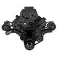 CVF BD-454SC-WRAPTOR-PS-EWP Black Diamond Serpentine System for 396 427 & 454 Supercharger - Power Steering & Alternator w/ Root Style Blower - All