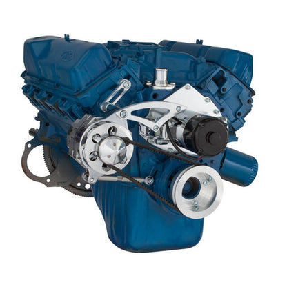 CVF Racing CVF-351C-ALT-SYSTEM-EWP 351C-ALT-SYSTEM-EWP Ford 351C 351M & 400 V-Belt System - Alternator Only w/ Electric Water Pump