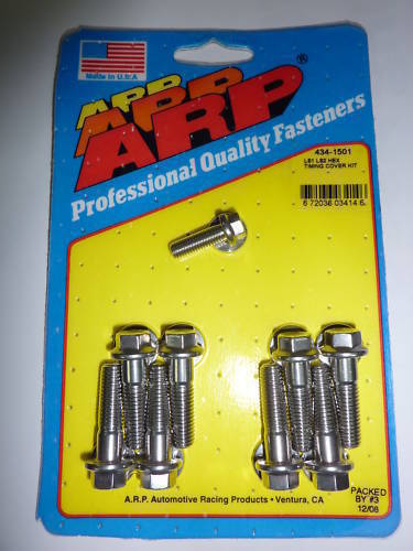 Chev Small Block Gen III/IV LS1 & LS2 434-1501 SS Hex Timing Cover Bolt Kit ARP Fasteners ARP434-1501